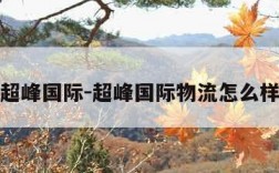 超峰国际-超峰国际物流怎么样