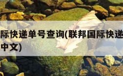 联邦国际快递单号查询(联邦国际快递单号查询官网中文)