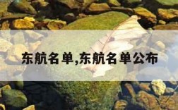 东航名单,东航名单公布