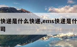 ems快递是什么快递,ems快递是什么快递公司